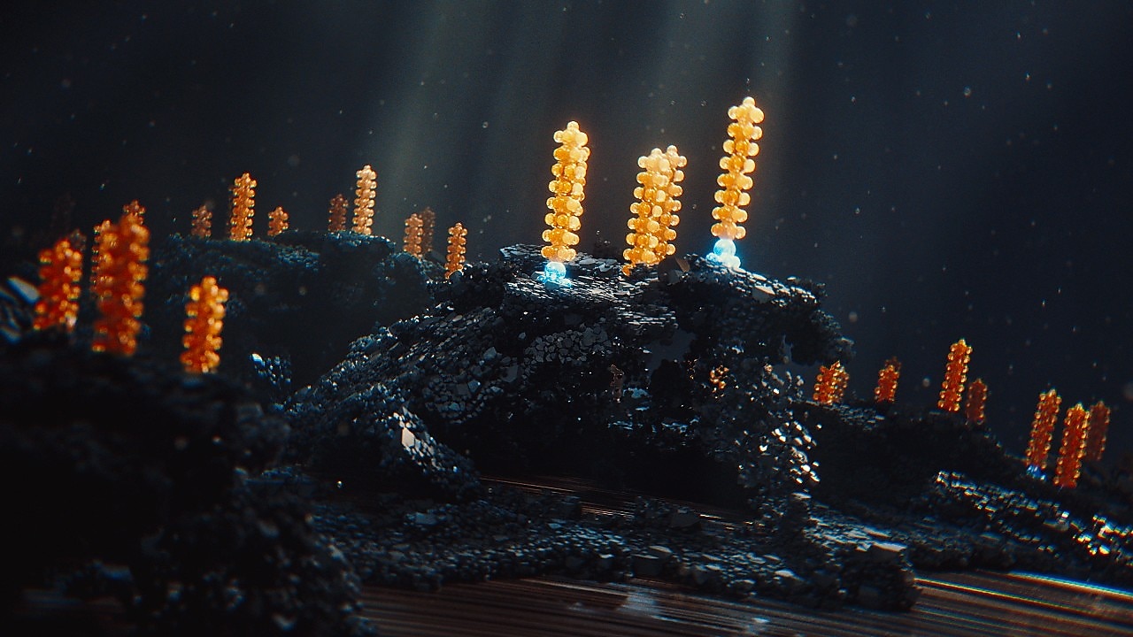 Piezas de automóviles una al lado de la otra como si fueran corales en un océano